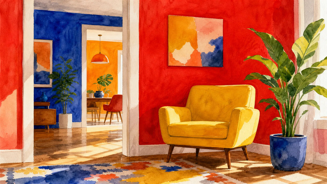Pop Art Interior Design Colour Palettes: A Room-by-Room Guide