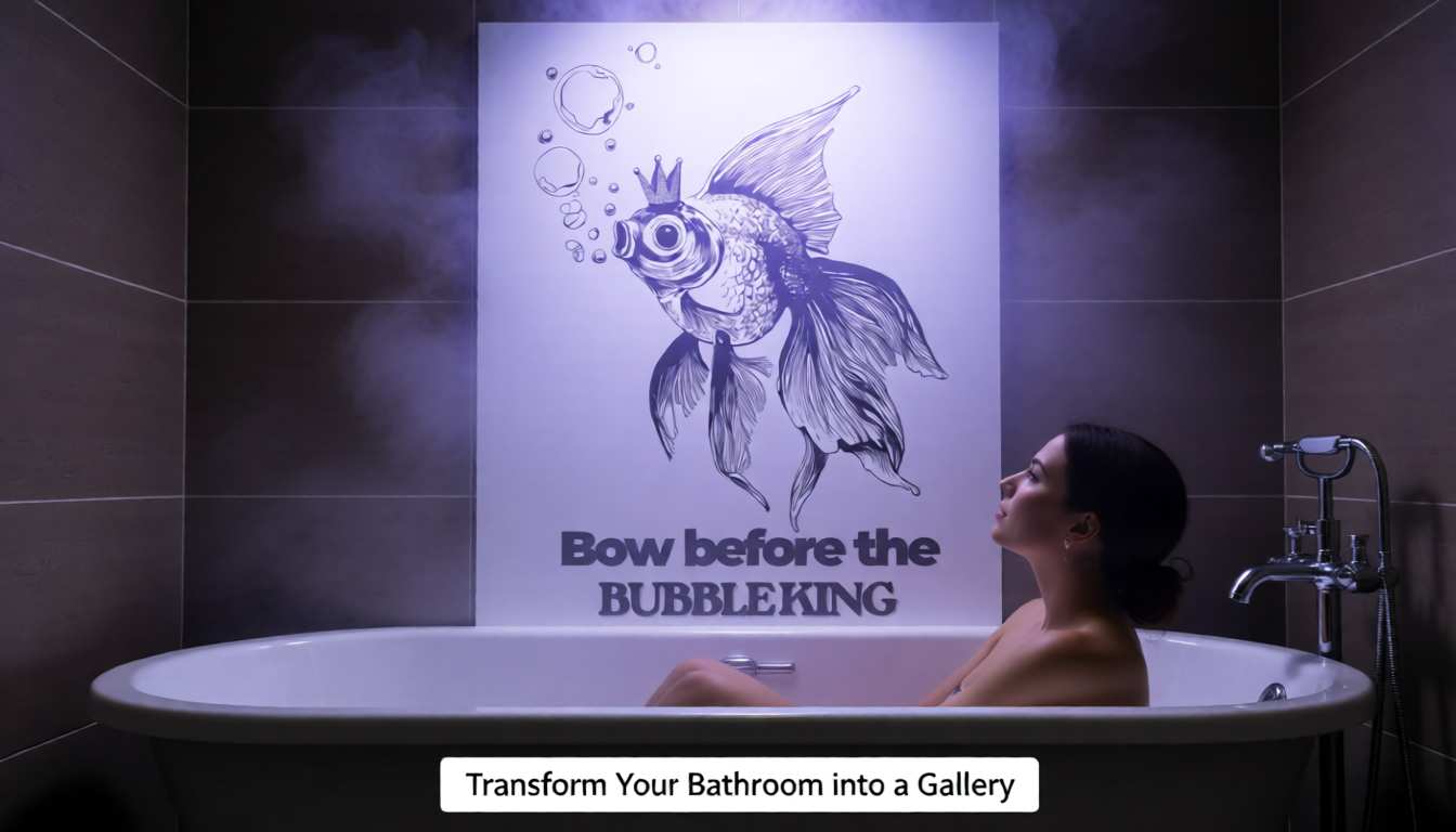 12 Bathroom Wall Art Ideas That Can Handle the Steam (Without Ruining Your Prints) - Framed Pop Art