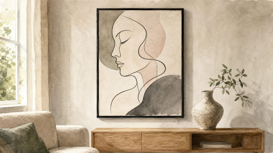 Abstract Face Wall Art UK: Bold Framed Prints