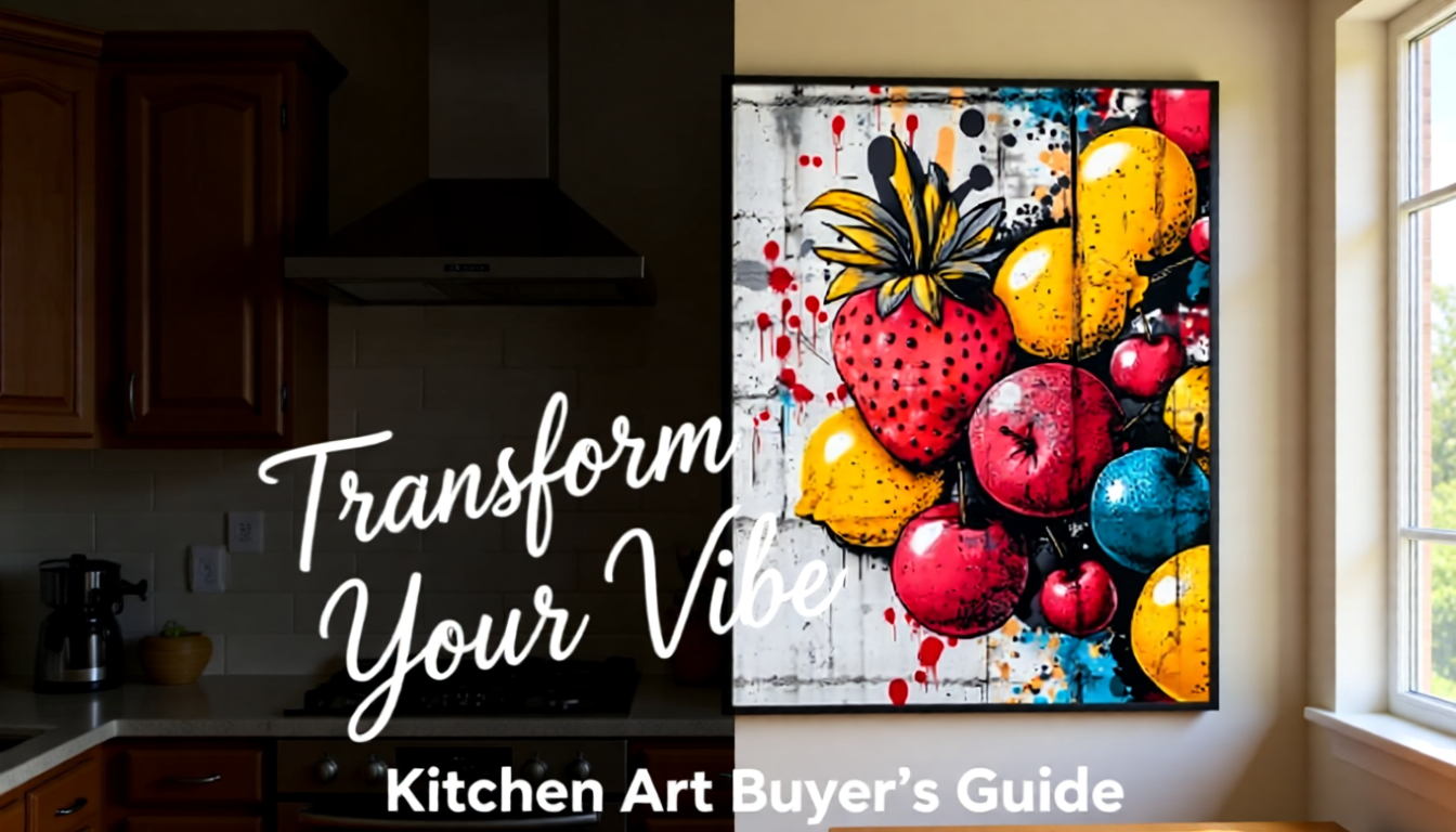 A Buyer's Guide to Fruit Graffiti Canvas Prints: The Ultimate Kitchen Wall Art - Framed Pop Art