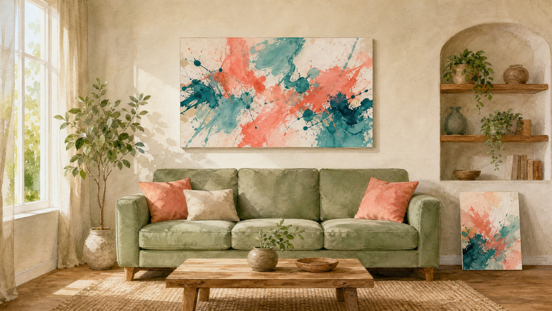 How to Choose Canvas Size for Living Room Wall Art