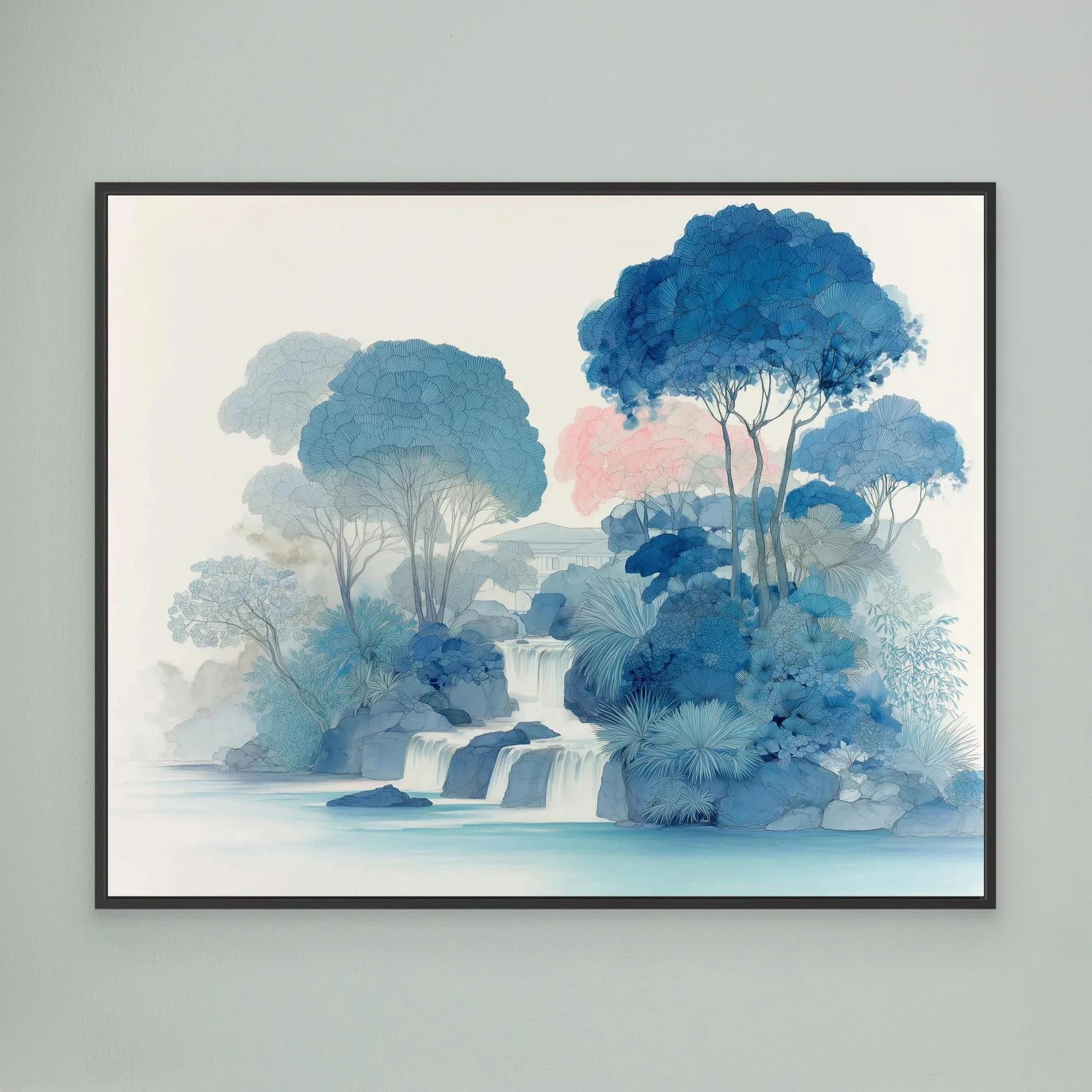 Tranquil Asian‑Inspired Wall Art | Framed Pop Art - Framed Pop Art