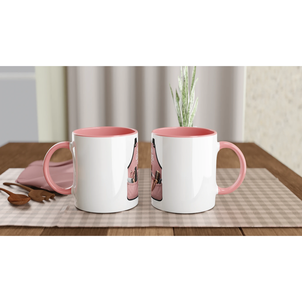 Shear Genius Hairdresser Mug | Gift for Hairstylists (Pink) - Framed Pop Art