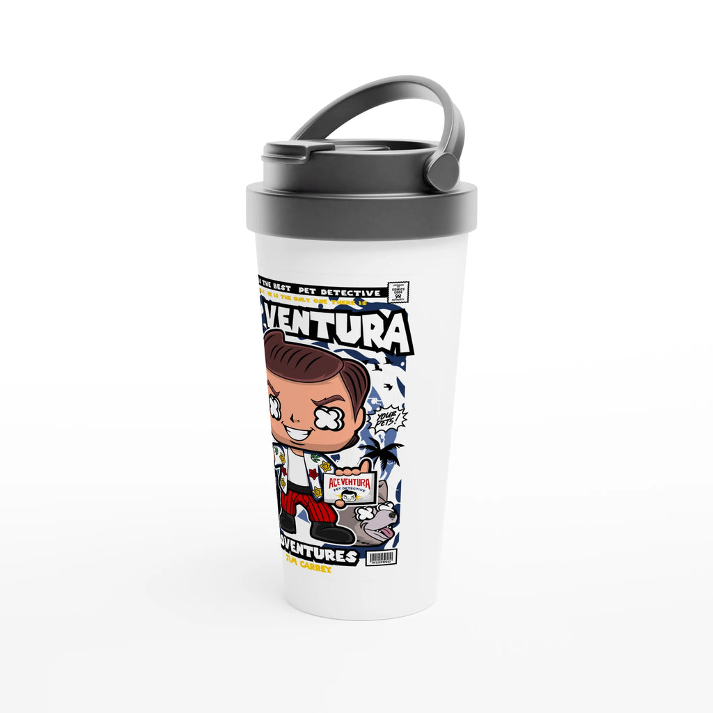 Ace Ventura Pet Detective 15oz Stainless Steel Travel Mug - Framed Pop Art