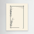 Minimalist Botanical Line Art Framed Wall Decor
