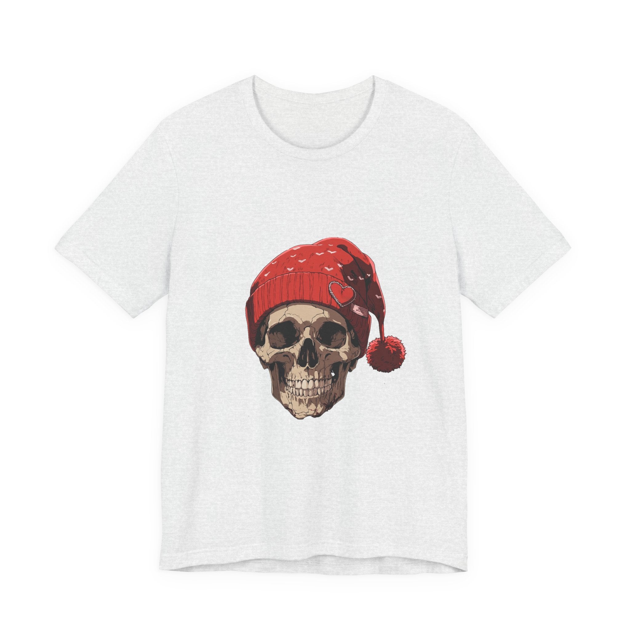 Skull Santa Hat T-Shirt | Gothic Christmas Tee UK