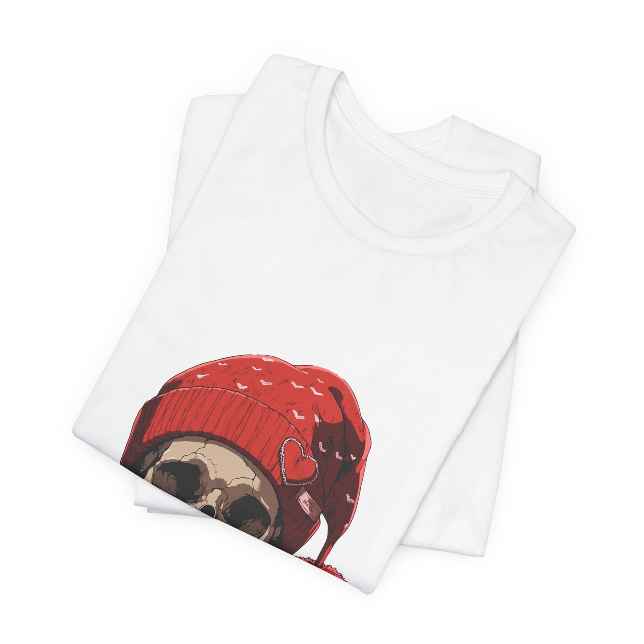 Skull Santa Hat T-Shirt | Gothic Christmas Tee UK