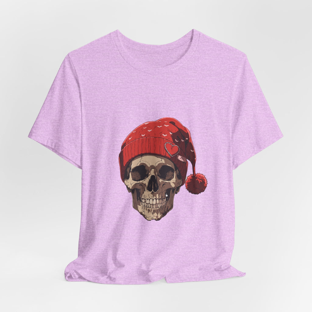 Skull Santa Hat T-Shirt | Gothic Christmas Tee UK
