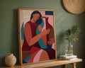 Abstract Figure with Vase – Modern Art Print