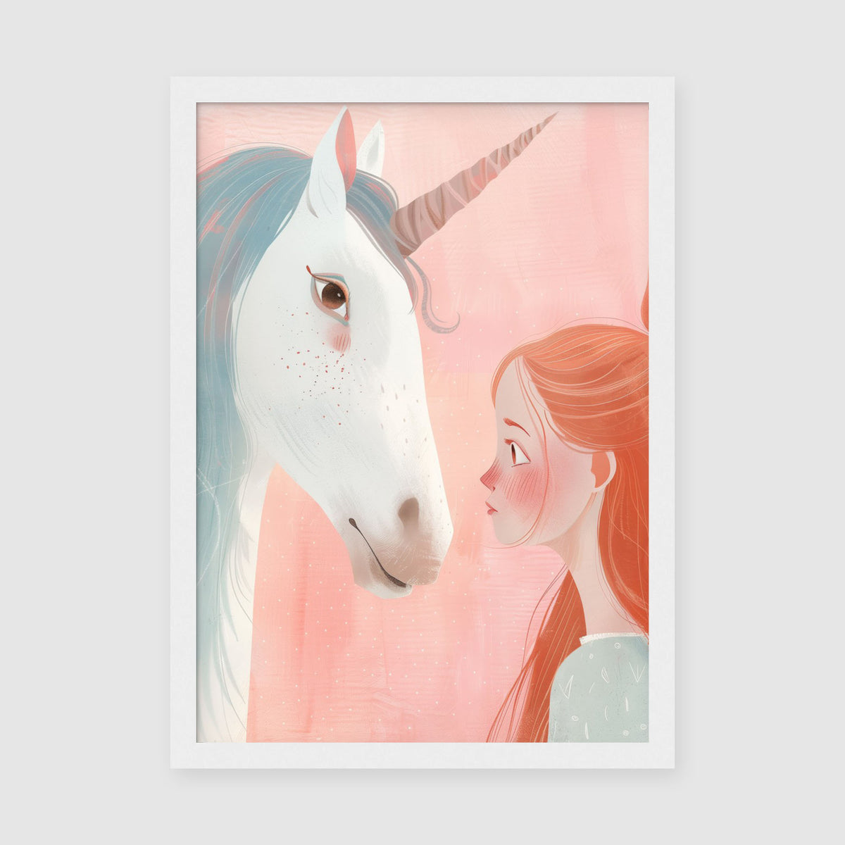 A-Sized Poster - Wide view of the dreamy pastel composition with both characters