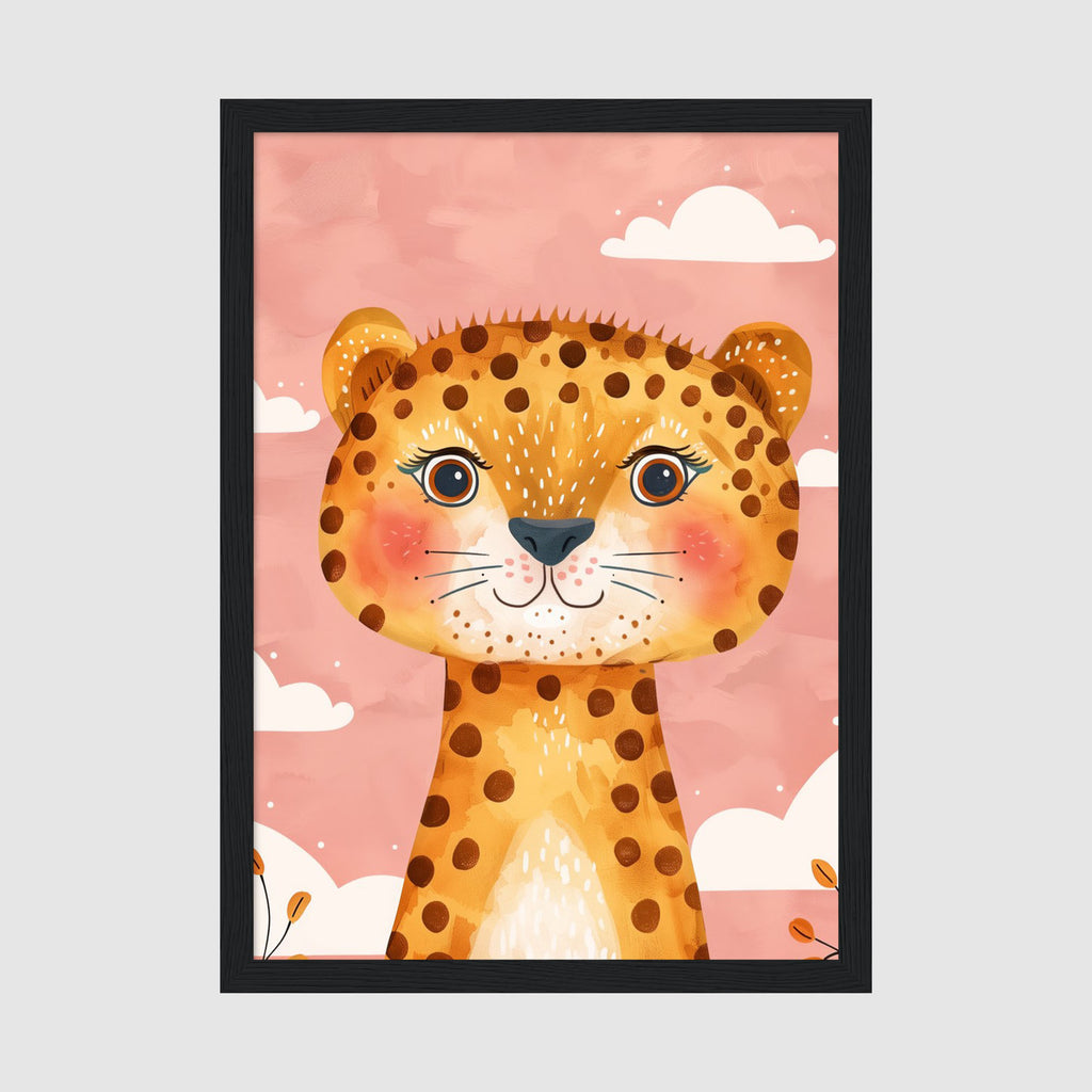 A-Sized Print Nursery - Charming big cat artwork perfect for baby and children's bedroom walls