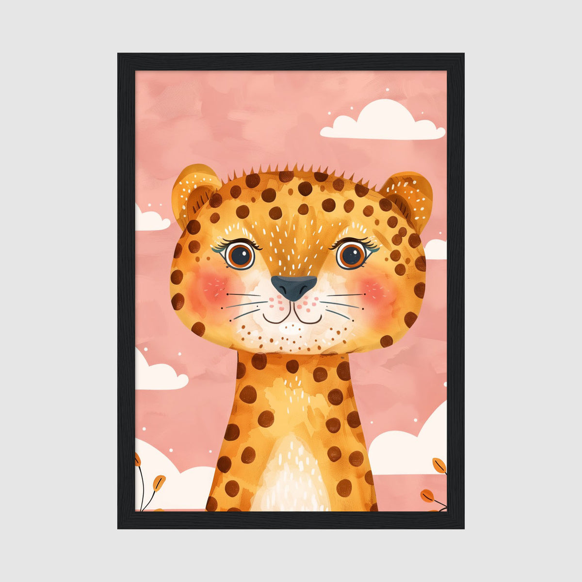 A-Sized Print Nursery - Charming big cat artwork perfect for baby and children's bedroom walls