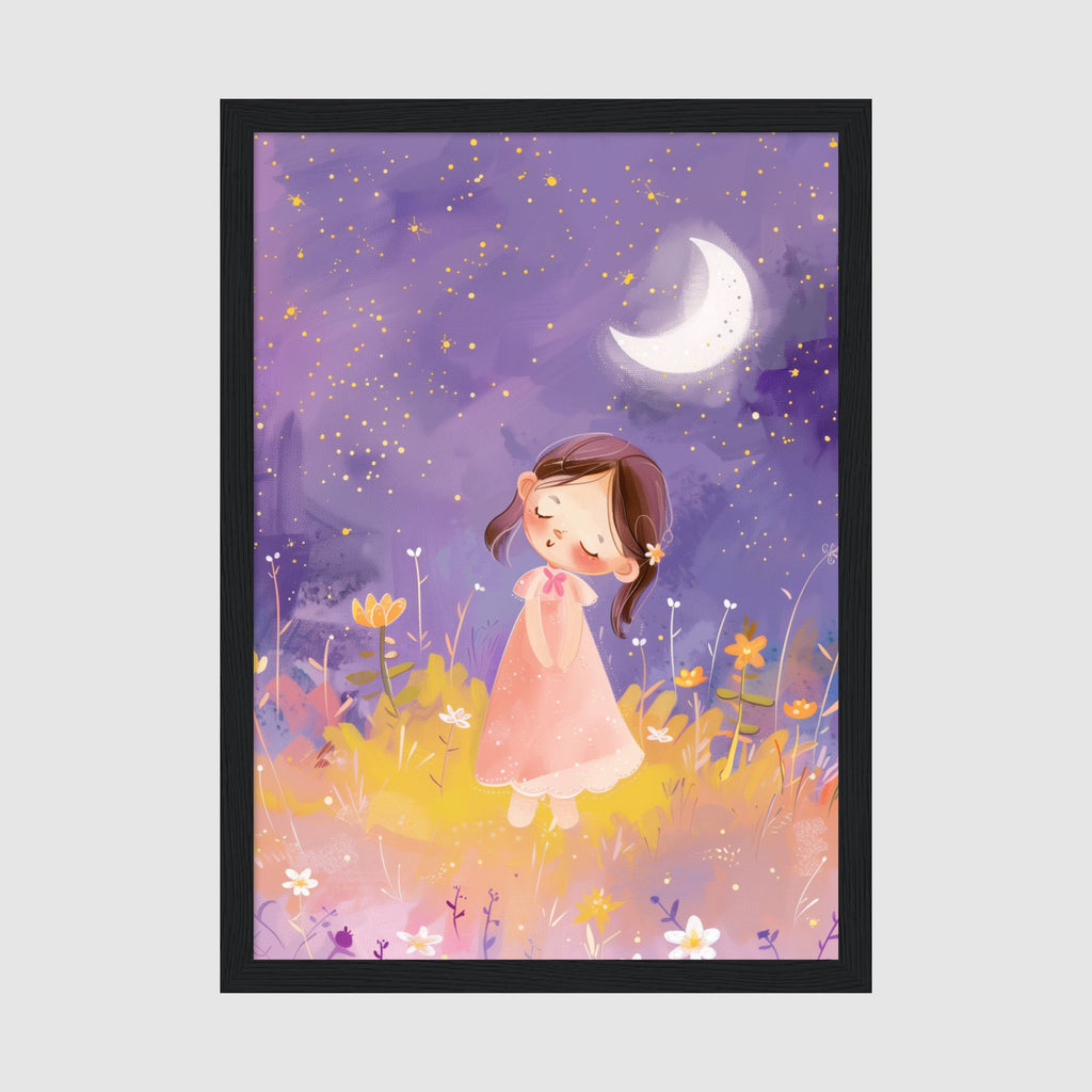 A-Sized Prints Nursery - Magical nighttime artwork for children's bedroom walls