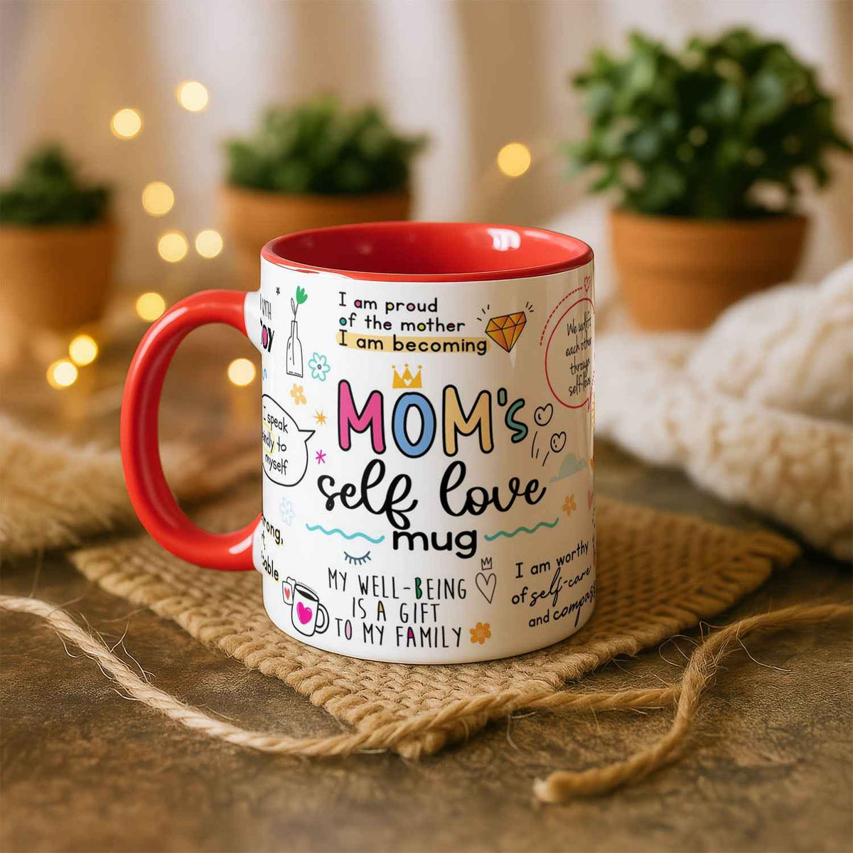 Mum's Self Love Ceramic Mug: Positive Affirmations