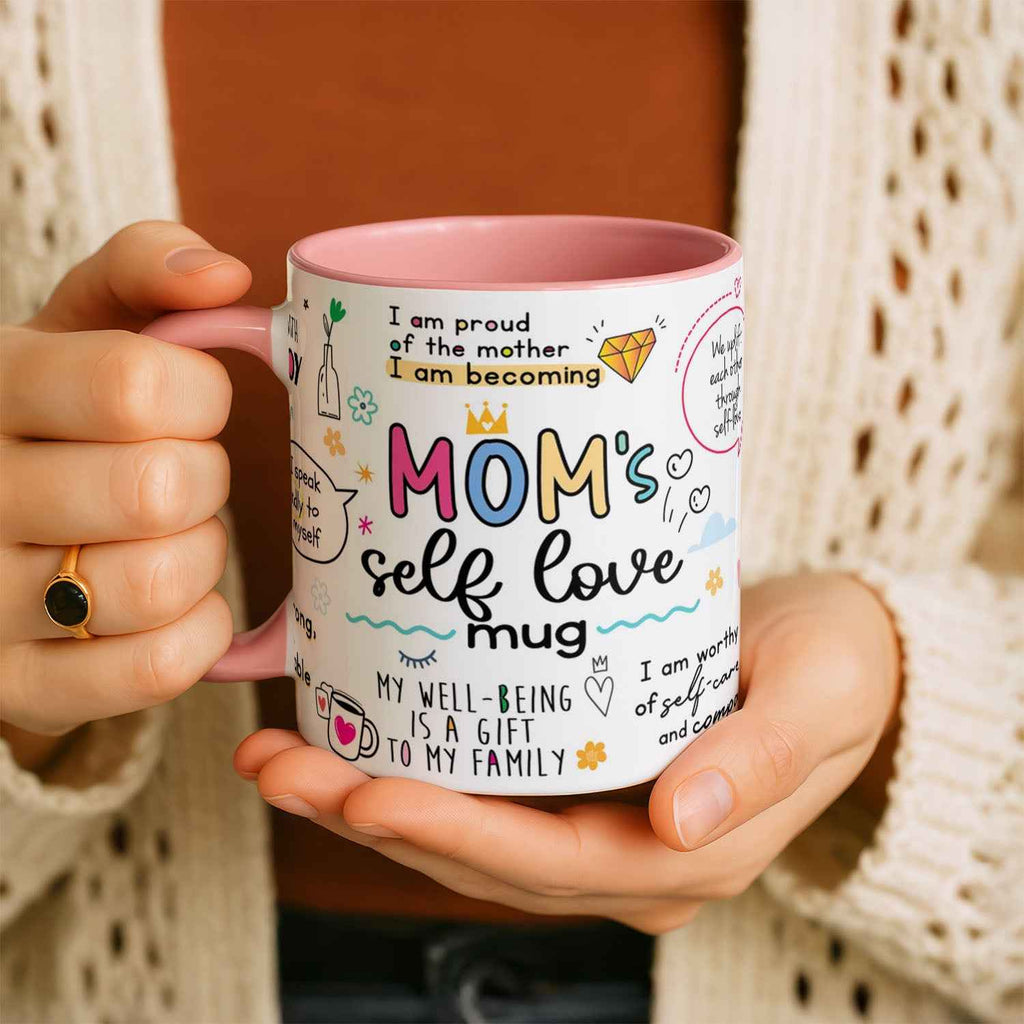 Mum's Self Love Ceramic Mug: Positive Affirmations