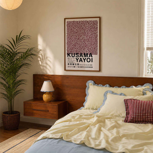 Abstract Circles Art Print – Mauve & Pink Geometric Poster