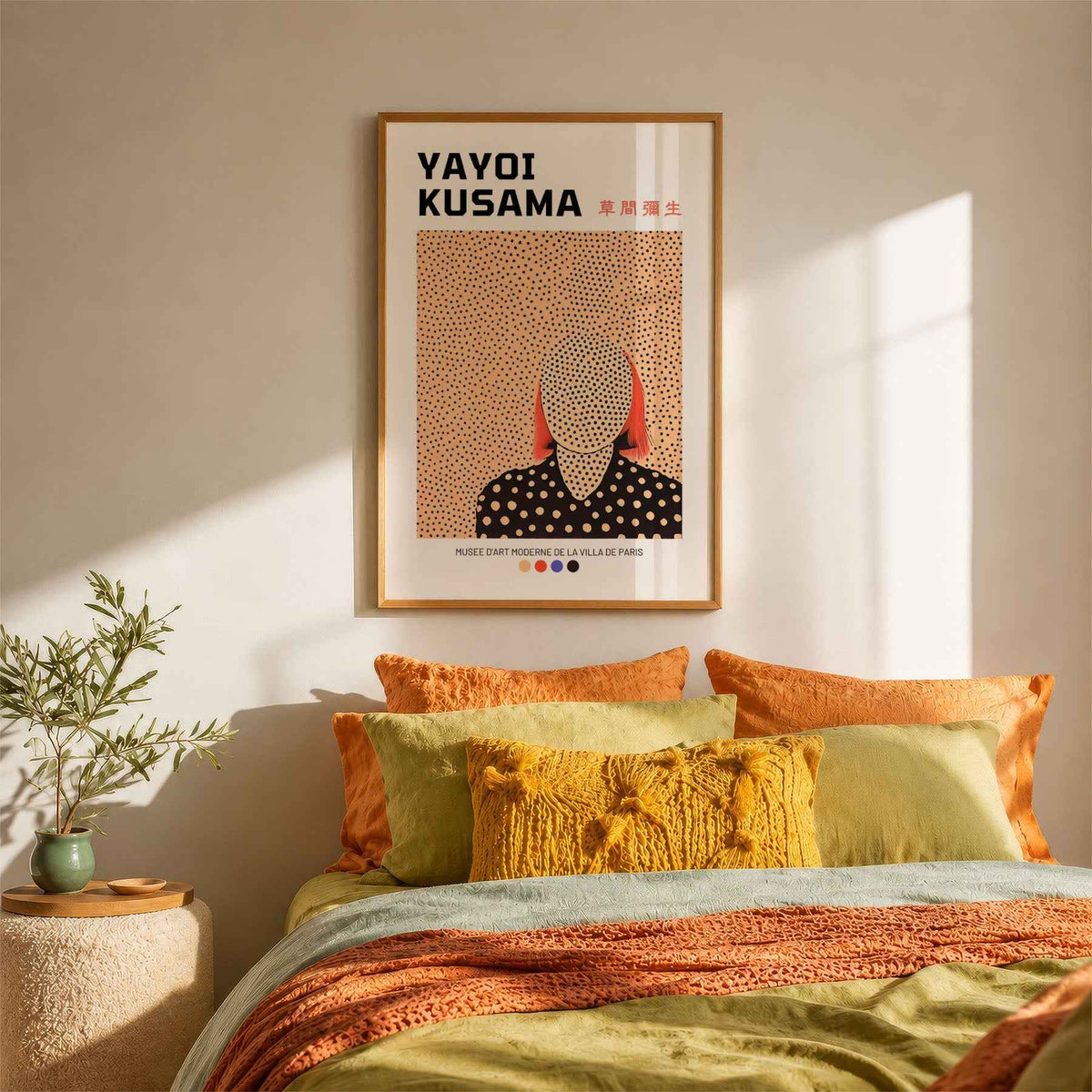 Infinite Polka Dots Art Print – Bold Abstract Figure Poster