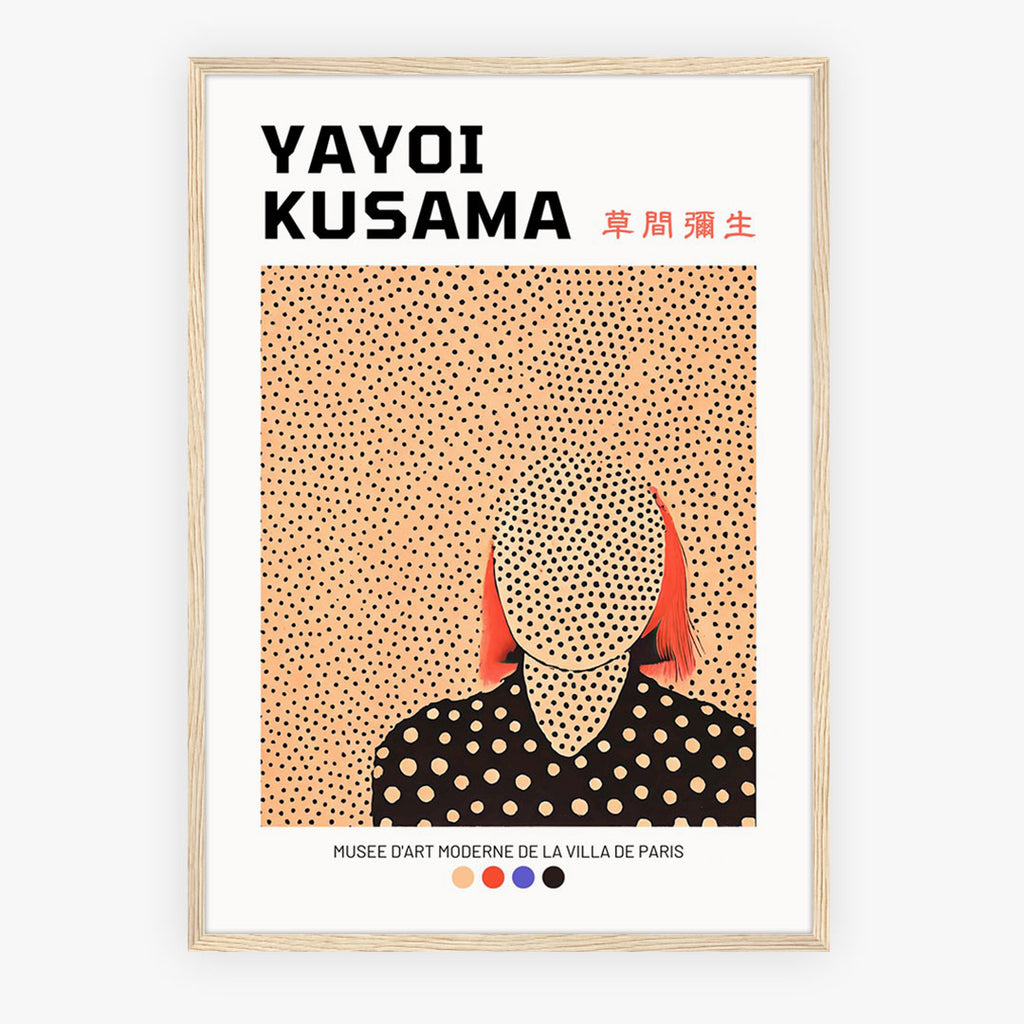 A-Sized Bedroom Portrait - Gallery-quality art poster featuring polka dot infinity pattern