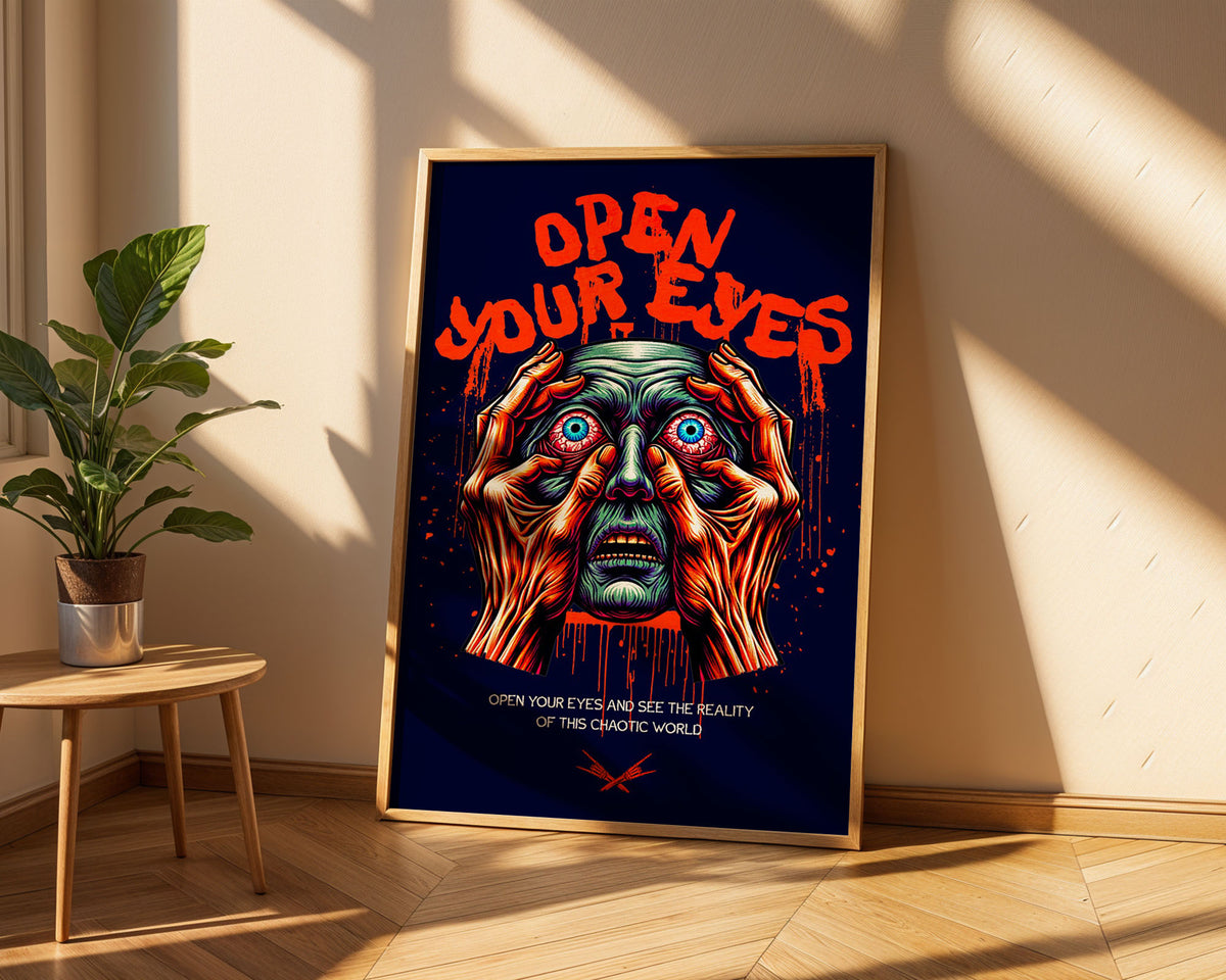 Lifestyle Posters A4 - Modern alternative art poster with provocative imagery and statement text