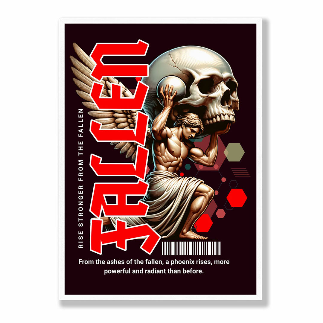 Lifestyle Posters - Rise from the Fallen poster showing complete composition with all design elements visible