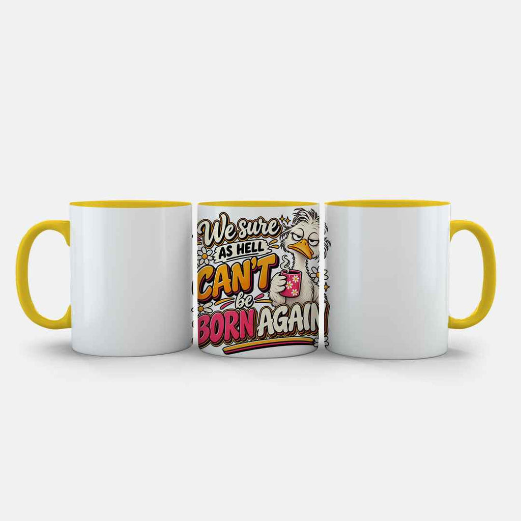 We Sure As Hell Can't Be Born Again Mug
