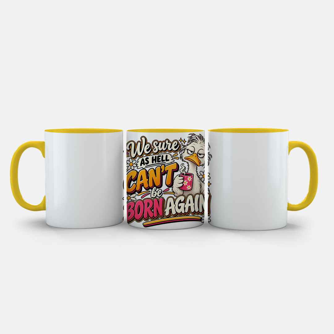 We Sure As Hell Can't Be Born Again Mug