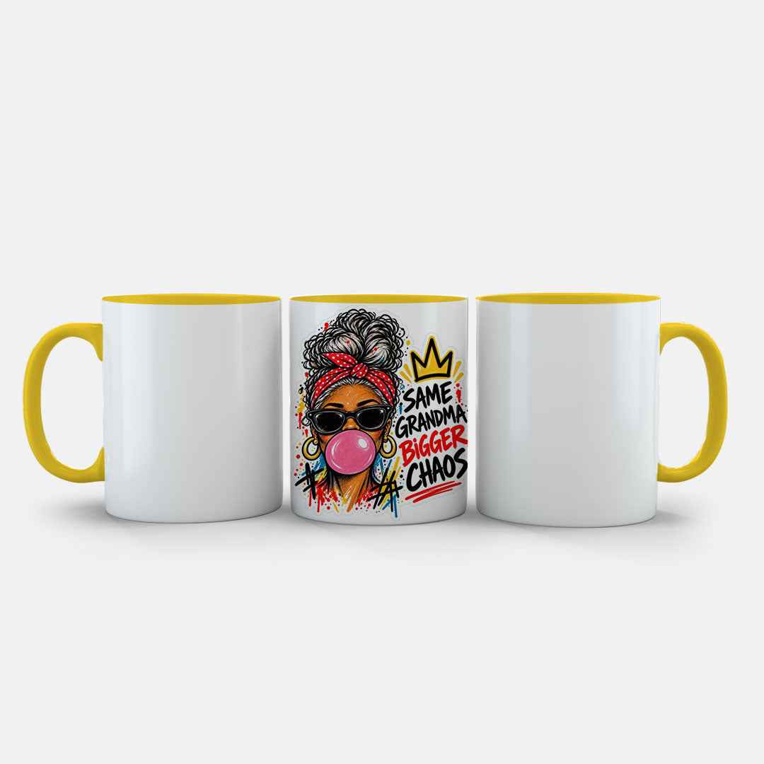 Same Grandma Bigger Chaos Mug - Funny Gift