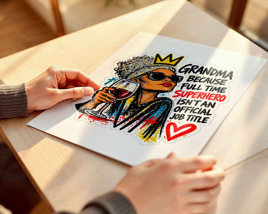 Grandma Superhero Poster: Funny Mother's Day Wall Art