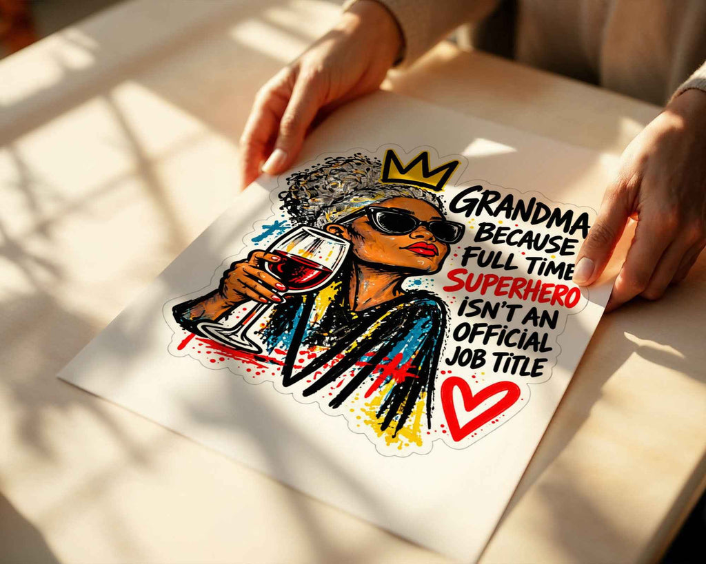 Grandma Superhero Poster: Funny Mother's Day Wall Art