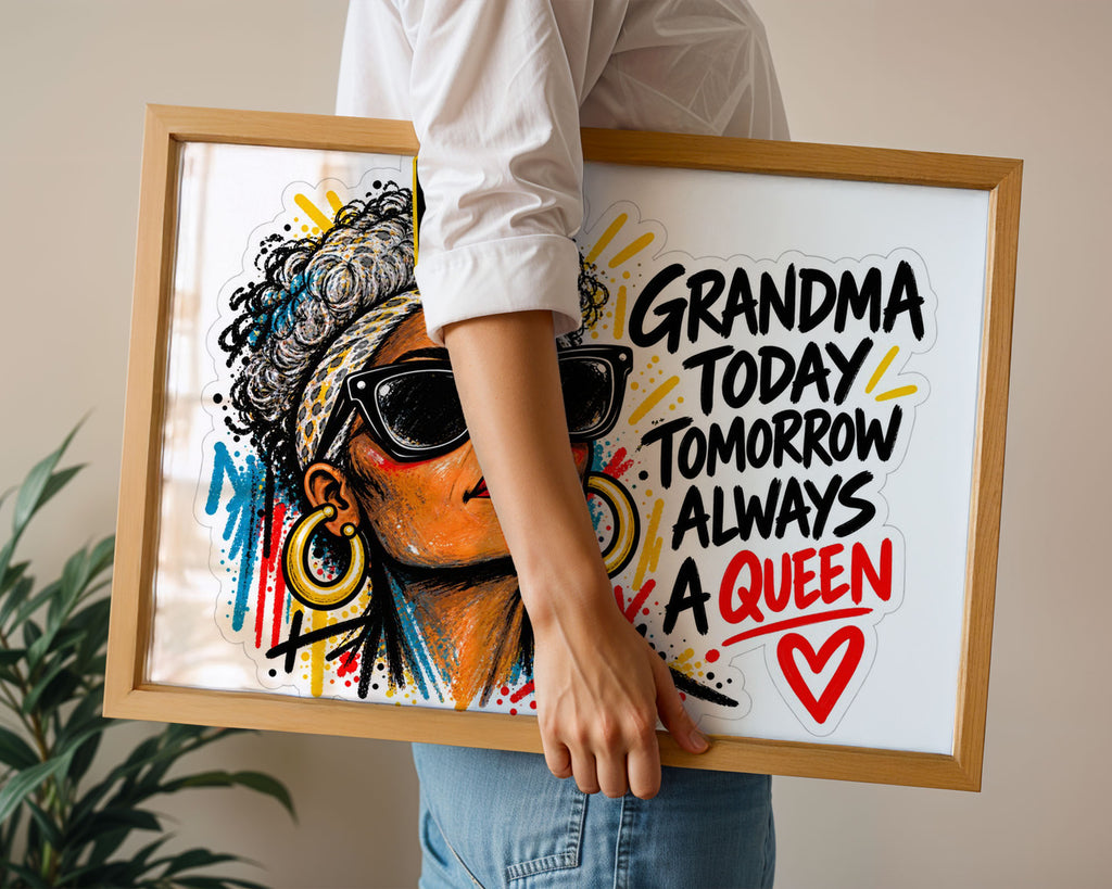 A-Sized Poster Landscape - Modern pop art design blending portraiture with powerful motivational typography