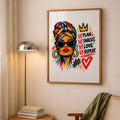 Confident Woman Lifestyle Poster - Bold Colourful Art Print