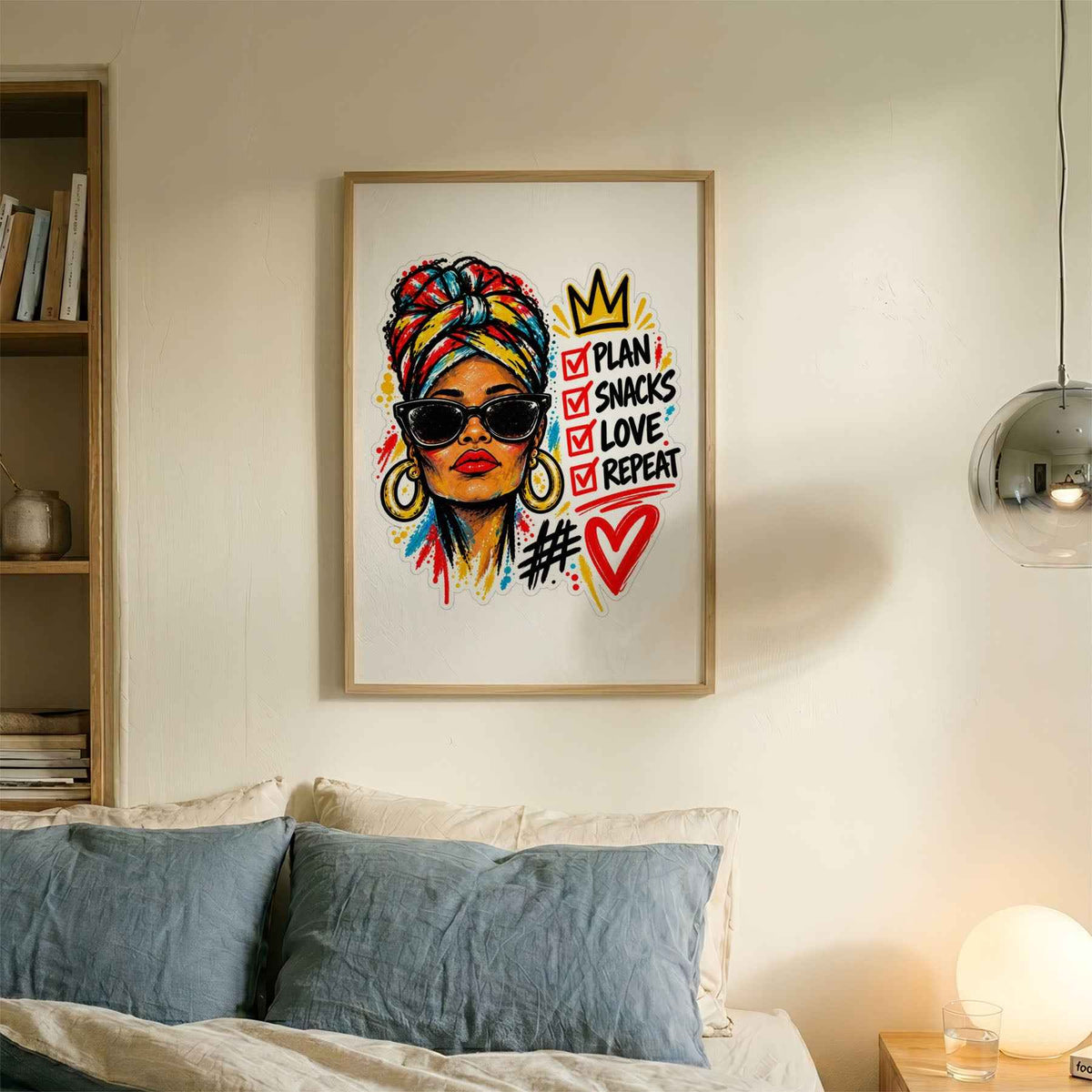 Confident Woman Lifestyle Poster - Bold Colourful Art Print