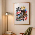 Still Steppin' Leopard Trainer Motivation Poster