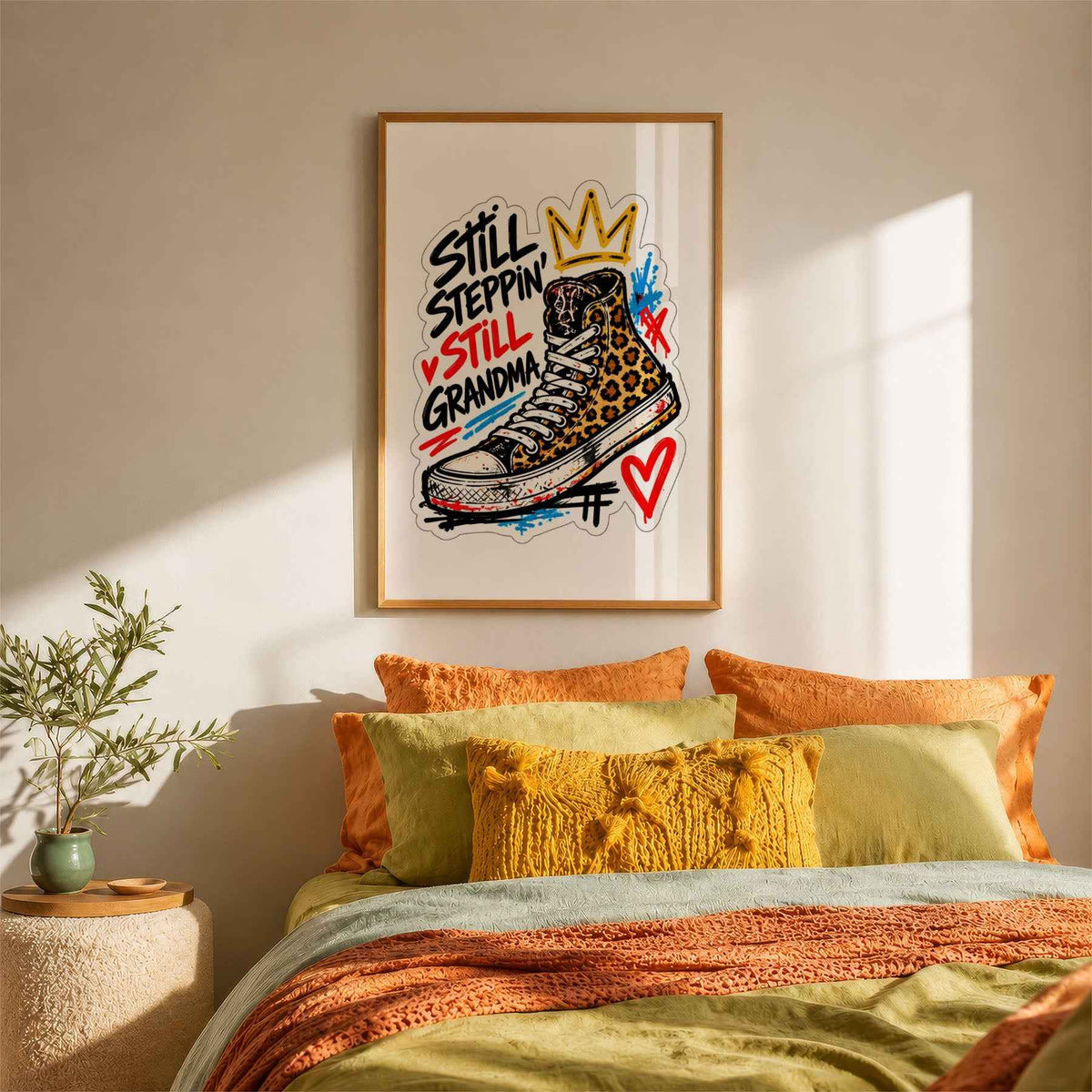 Still Steppin' Leopard Trainer Motivation Poster