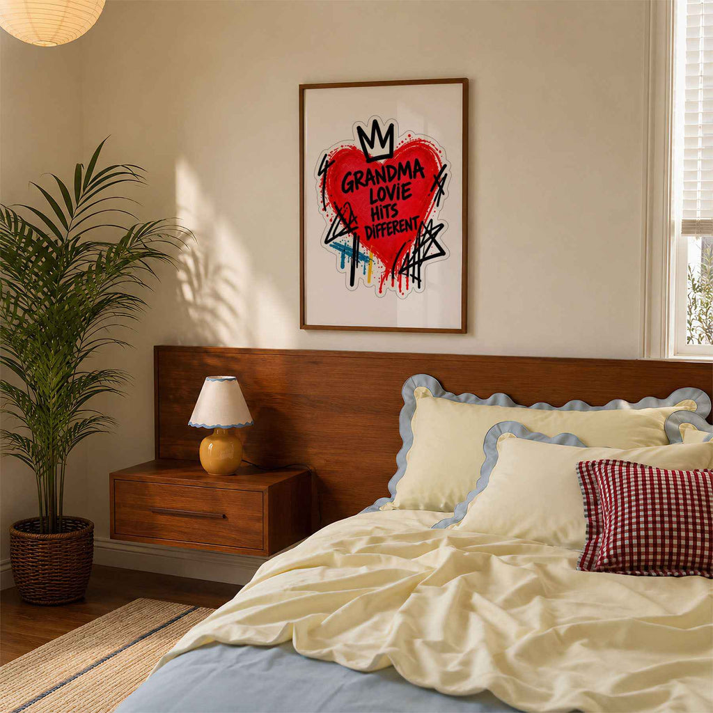 Grandma Lovie Hits Different Heart Poster