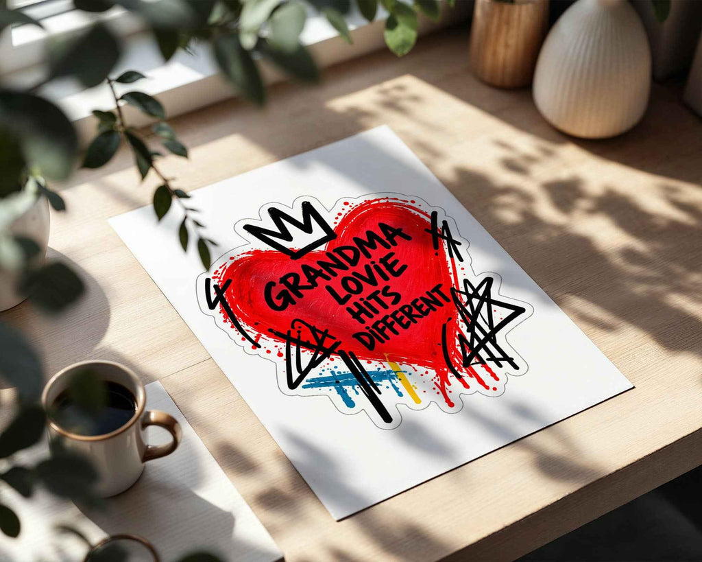 Grandma Lovie Hits Different Heart Poster