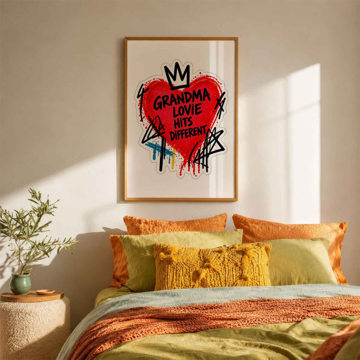 Grandma Lovie Hits Different Heart Poster