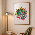 Grandma Makes A Brighter World Poster Print