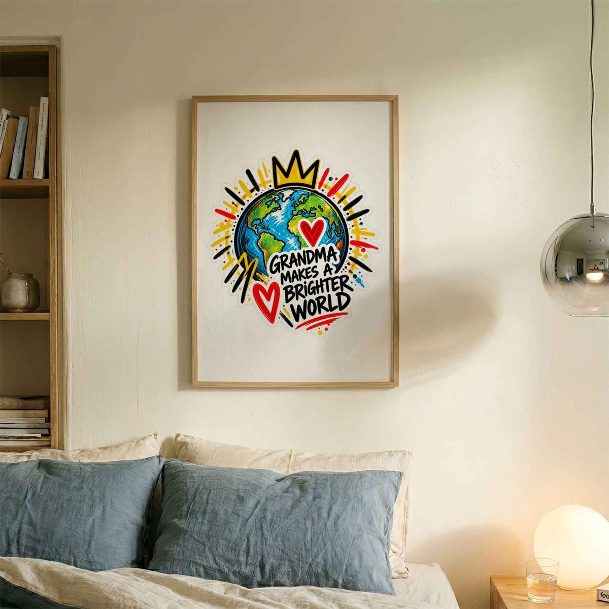 Grandma Makes A Brighter World Poster Print