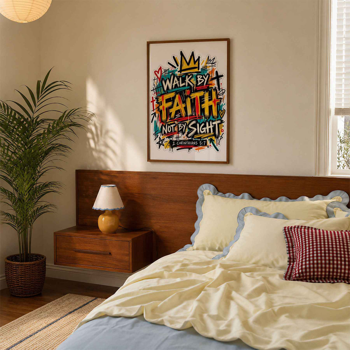 Walk By Faith Not By Sight - Biblical Graffiti Art Print