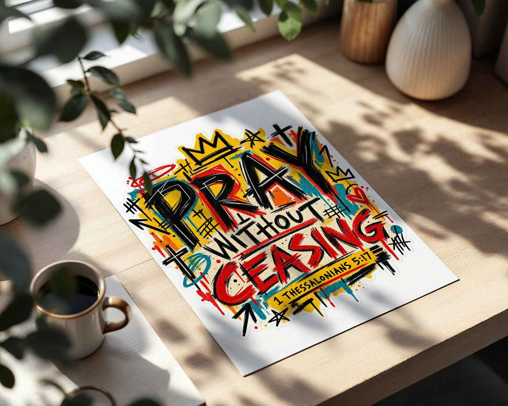 Pray Without Ceasing Street Art Print