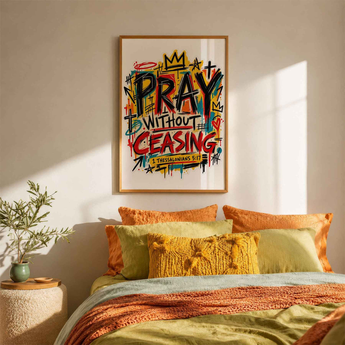 Pray Without Ceasing Street Art Print