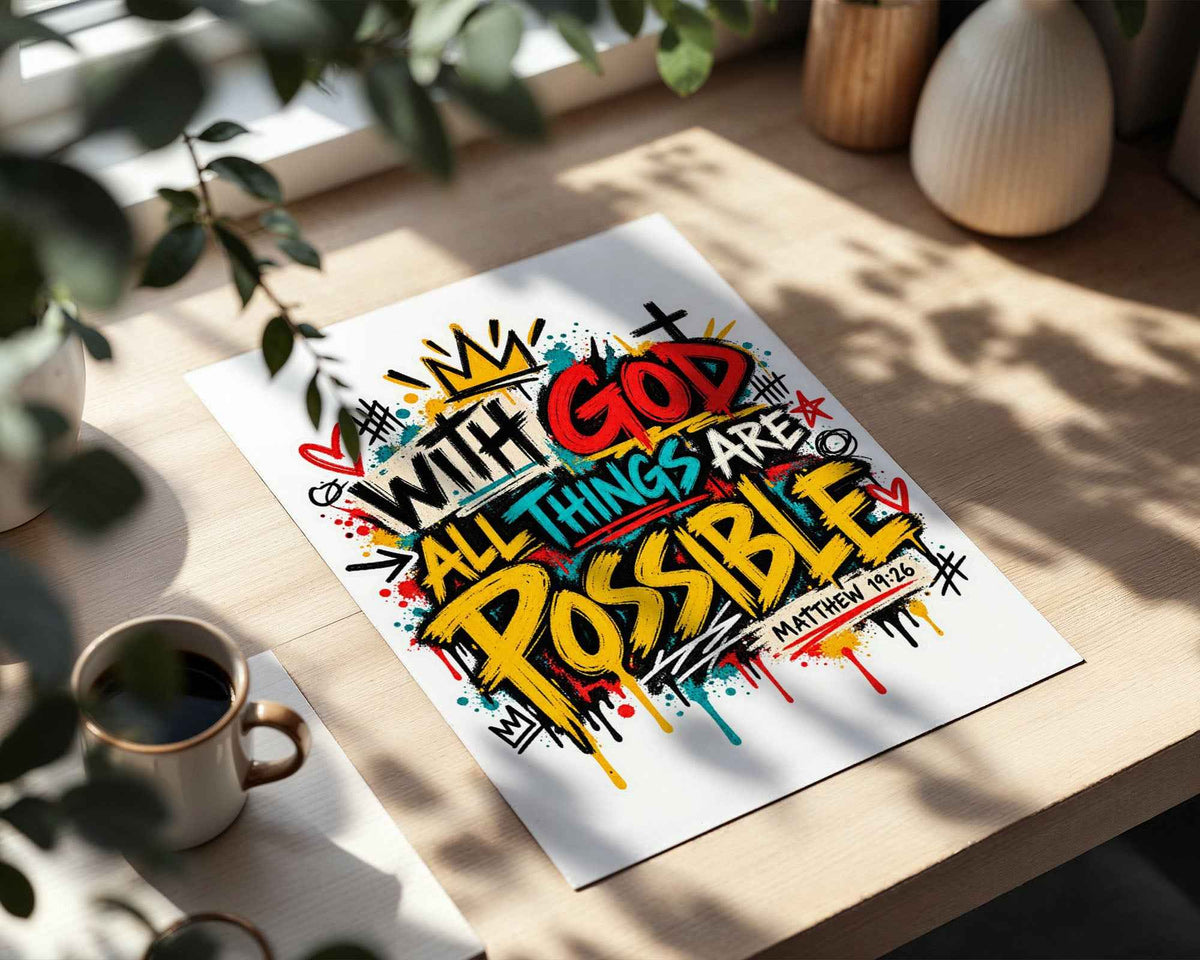 With God All Things Are Possible Poster