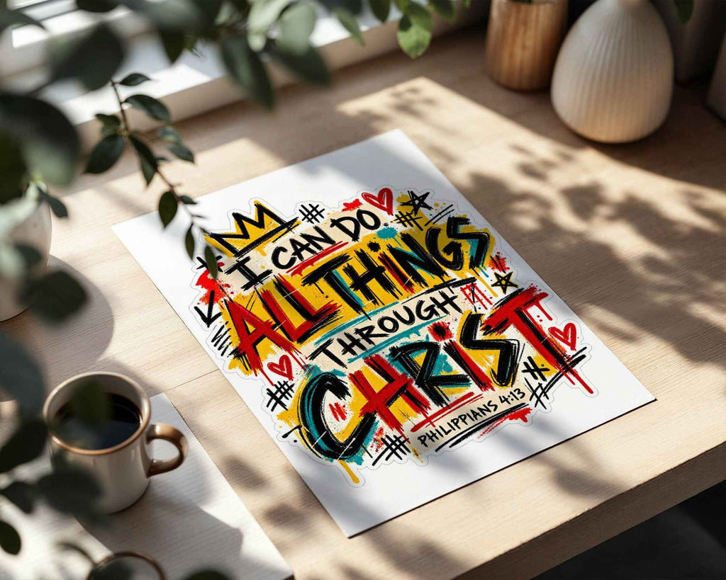 I Can Do All Things Through Christ Motivational Print