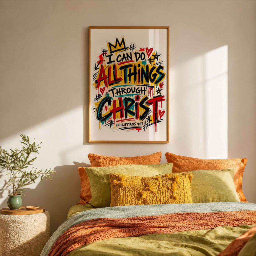 I Can Do All Things Through Christ Motivational Print