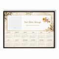 Framed Poster A2 Classic Black Frame - Personalised 2027 wall calendar with clean layout and date grid on archival matte paper