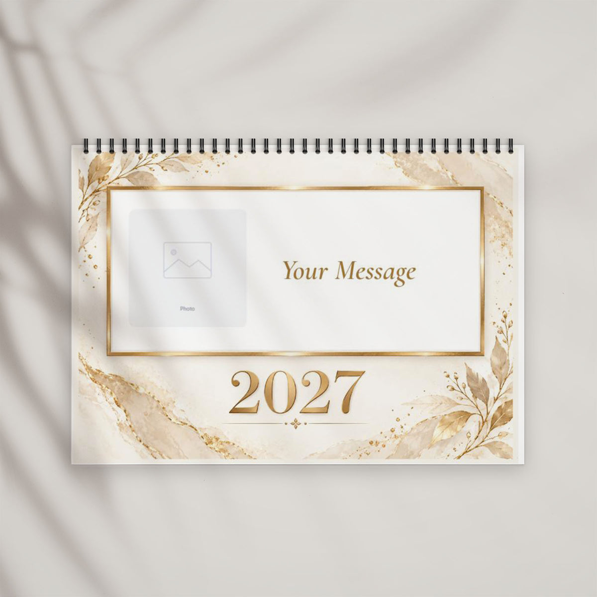 A4 Calendar Mohawk 280gsm - Personalised 2027 calendar with space for custom photos and dates