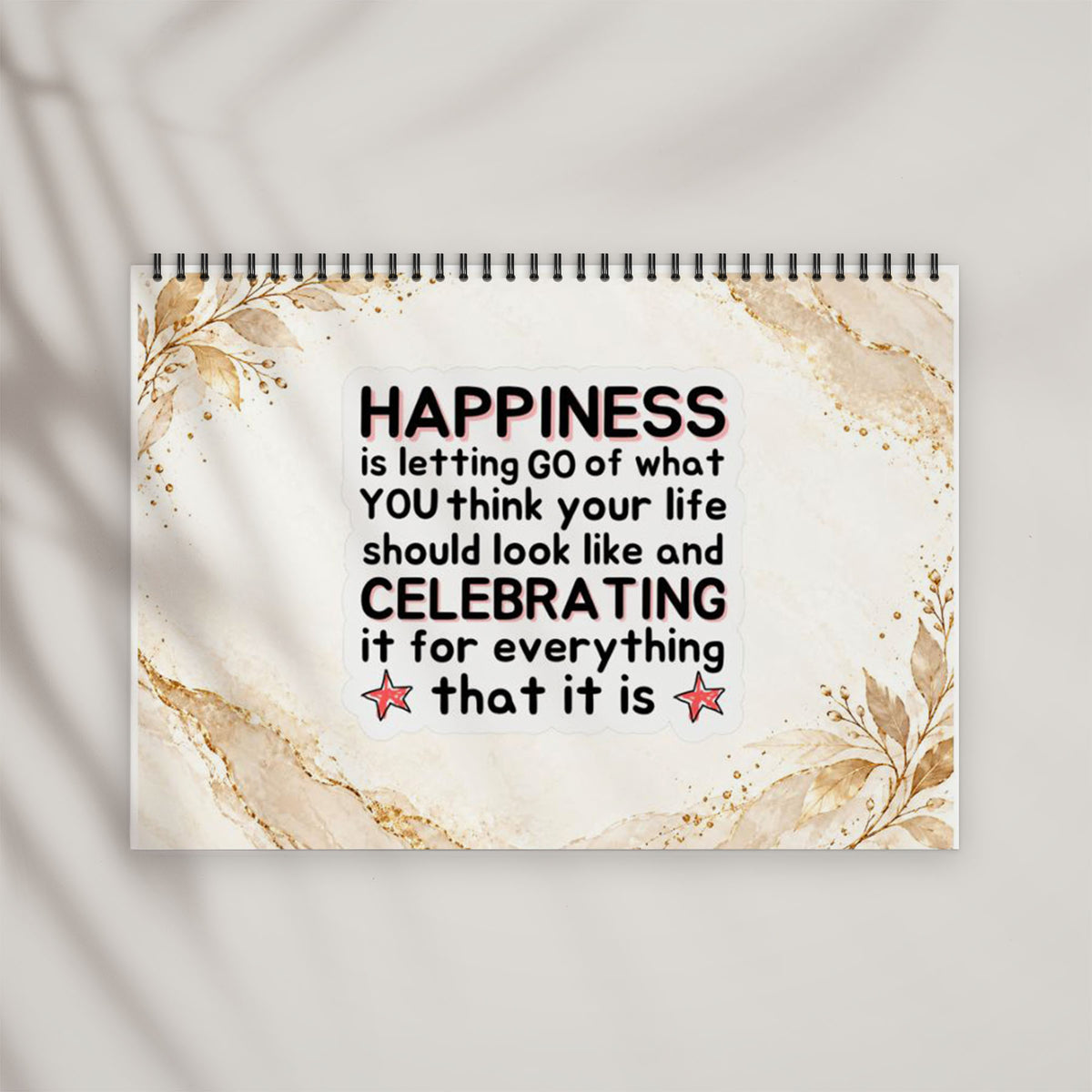 Matte Finish A4 Calendar - December page featuring customised year-end planning space