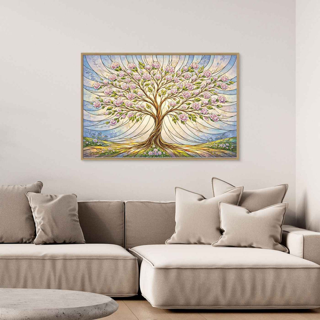 Cherry Blossom Tree Wall Art | Floral Nursery Wall Decor