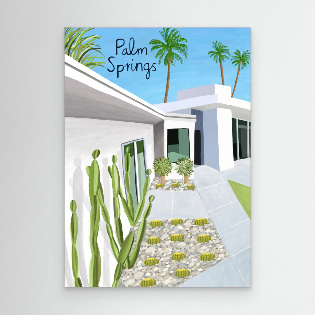 Palm Springs Art Print | Mid-Century Modern Decor - Framed Pop Art